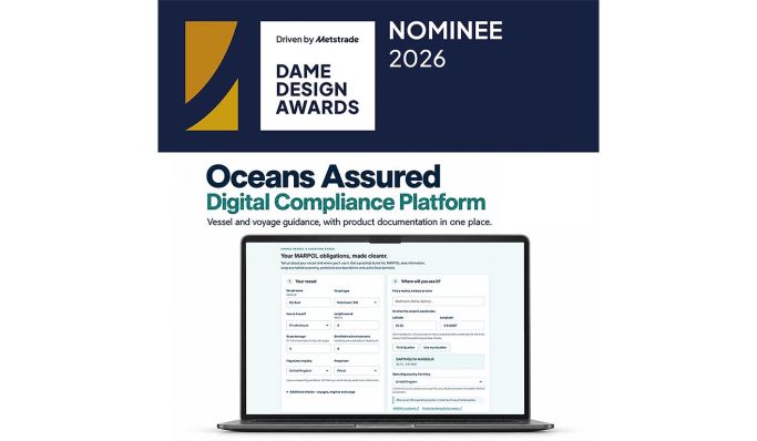 August Race Oceans Assured™ Compliance Platform nominated for DAME Design Awards 2026
