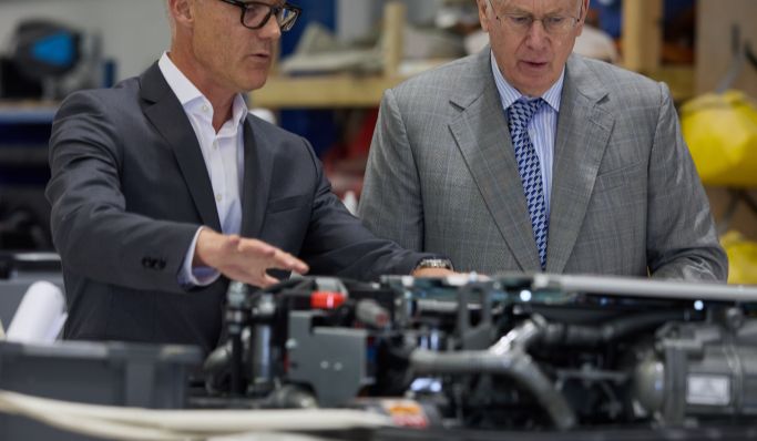 Royal visit marks milestone for Williams Jet Tenders and Evene Tenders as Duke of Gloucester launches Origin 57