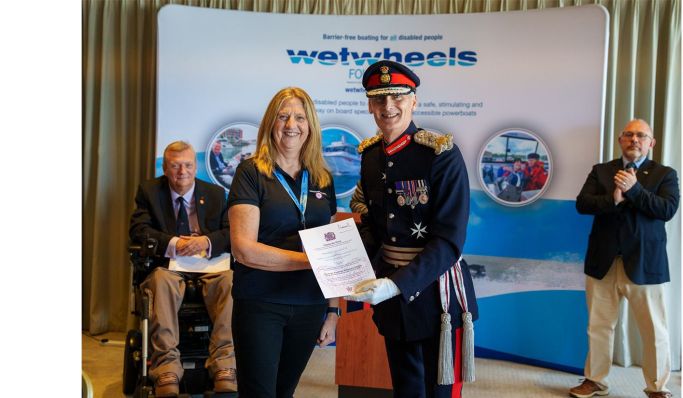 Wetwheels Hamble Celebrates 10 Years of Changing Lives and Receives Prestigious King’s Award for Voluntary Service