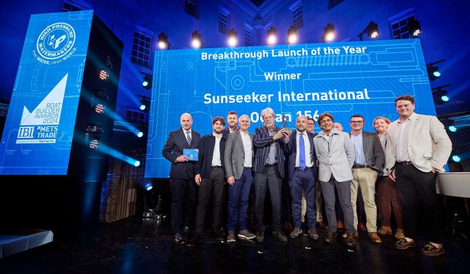 Sunseeker Ocean 156 wins ‘Breakthrough Launch of the Year’ at the 10th anniversary Boat Builder Awards