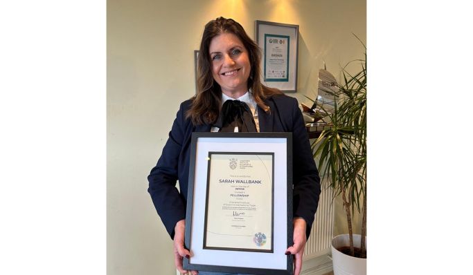 Sarah Wallbank, CEO of August Race Group and Chair of British Marine South West awarded Fellowship of The Chartered Institute of Export & International Trade