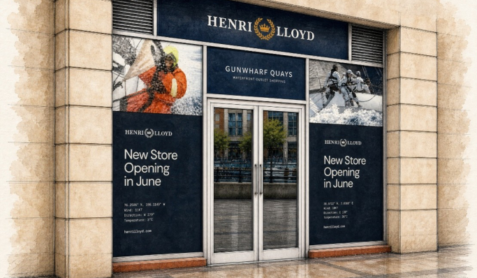 Henri-Lloyd Opens New Store at Gunwharf Quays, Portsmouth