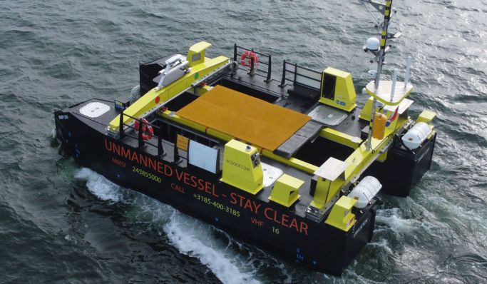 RC Dock’s robotic survey vessels fit Wave International’s environmental anti-pollution protection