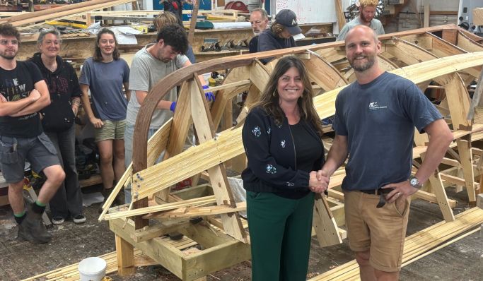 British Marine South West Drives Support for the Lyme Regis Boat Building Academy