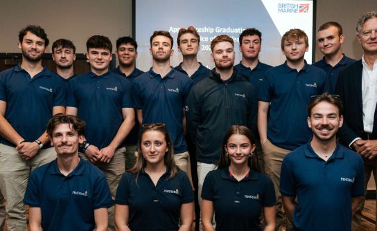 British Marine celebrates apprentices and future talent with recognition ceremony, awards, and careers showcase at the  Southampton International Boat Show