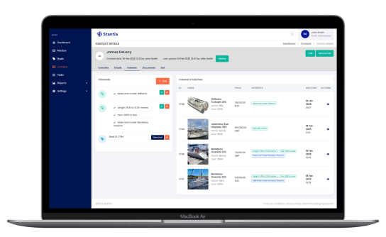 TheYachtMarket showcases client success and highlights boat matching capability in Stantia platform