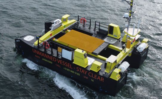RC Dock’s robotic survey vessels fit Wave International’s environmental anti-pollution protection
